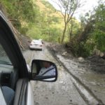 aftermath of minor mud slide